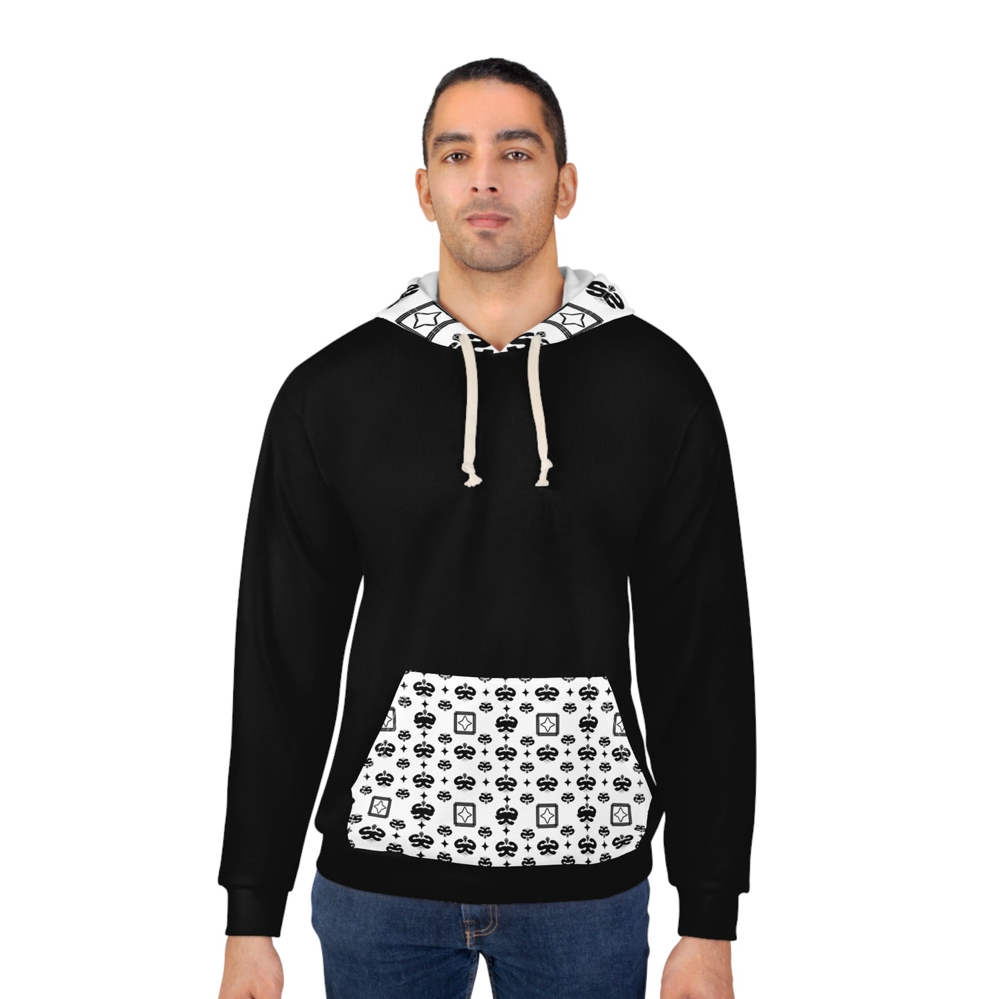 S&S Checkered All Over Print Hoodie - Trading Card Collector Apparel | Slabbed & Sealed