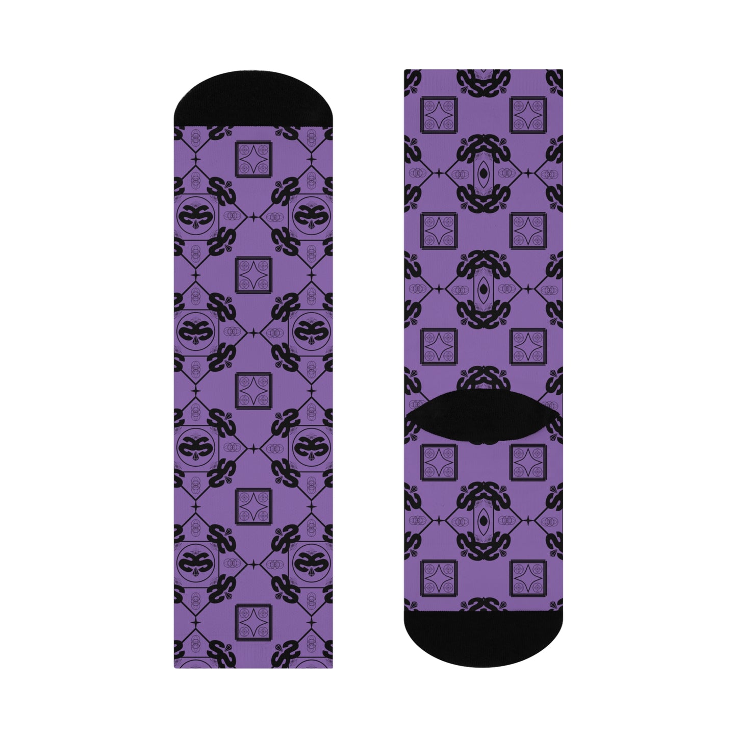 S&S Purple Argyle Crew Socks - TCG Collector Accessories | Slabbed & Sealed