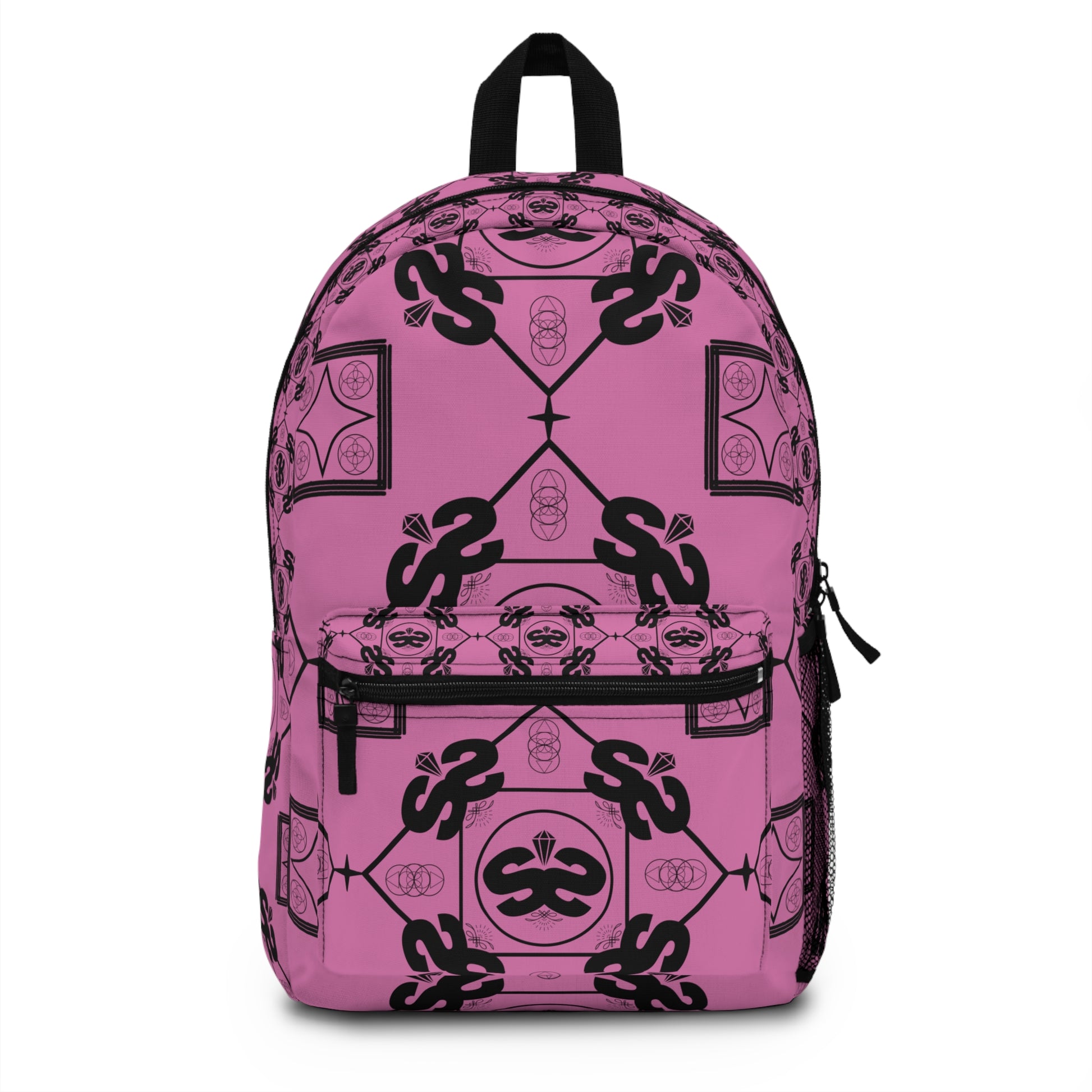 Pink argyle backpack for Pokemon TCG collectors