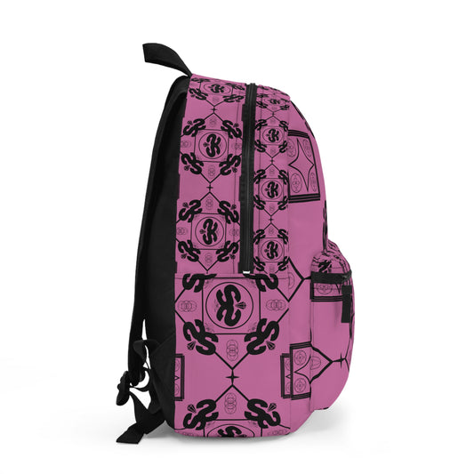 Pink Argyle Backpack - TCG Collector Bag | Slabbed & Sealed